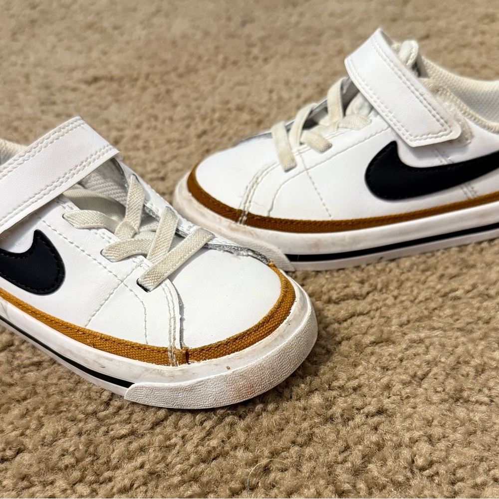 Kids White and Black Sneakers
